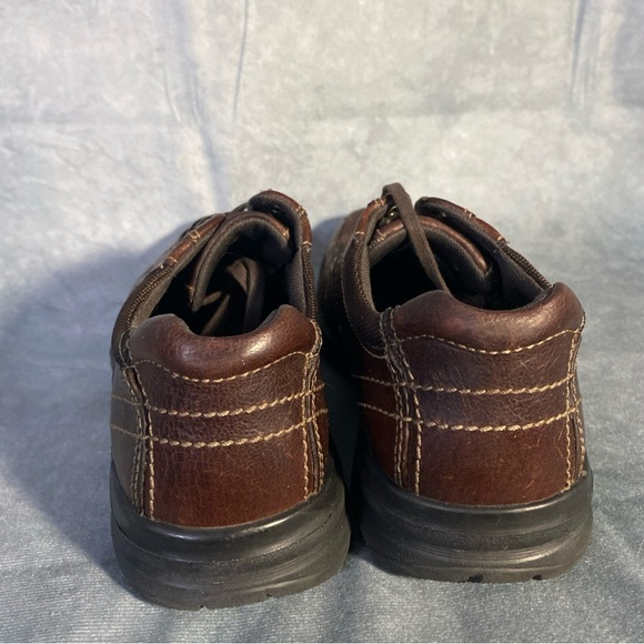 Clarks Unstructured Brown Leather Lace Up Oxford Casual Shoes Men’s Size 9 - Picture 4 of 9